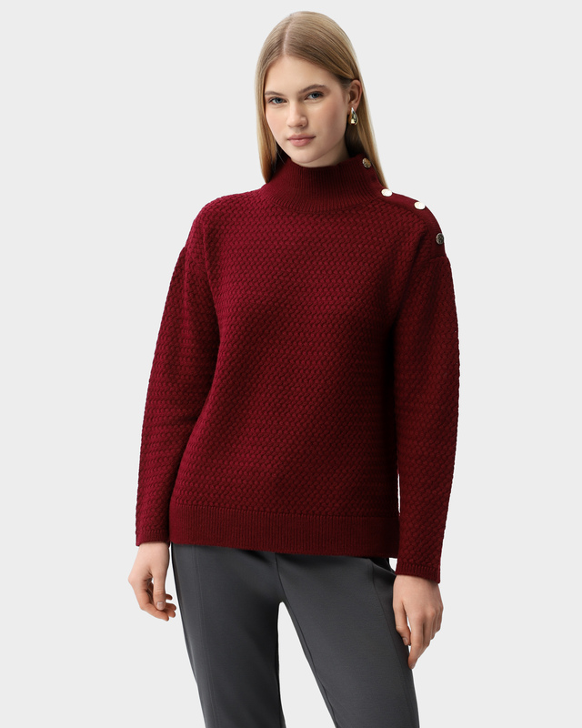 Свитер фактурной вязки с шерстью в составе