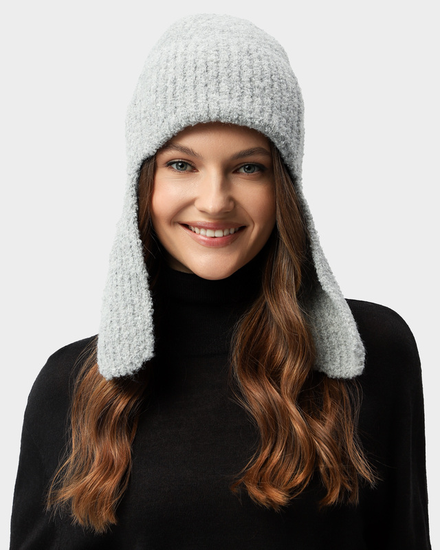 Шапка-ушанка с шерстью в составе