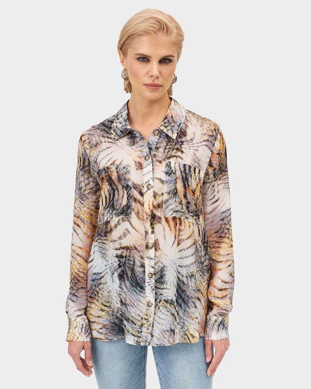 Блузка с анималистическим принтом