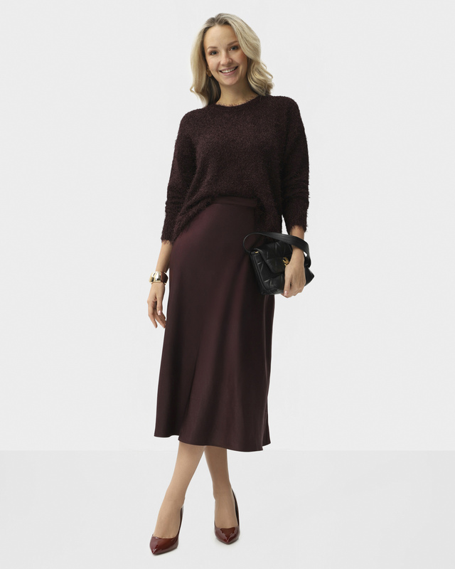 Миди-юбка из шелковистого атласа