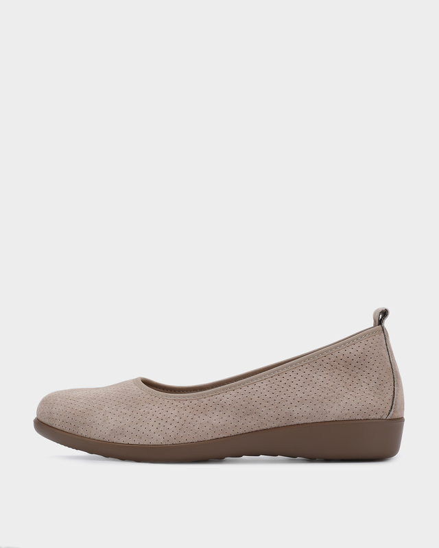 Балетки из натурального бархатистого нубука с мягким кантом 4990₽