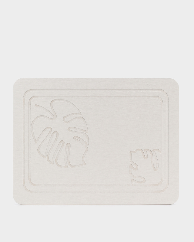 Диатомитовый коврик для сушки посуды Листья, 44,5х34,5х1 см