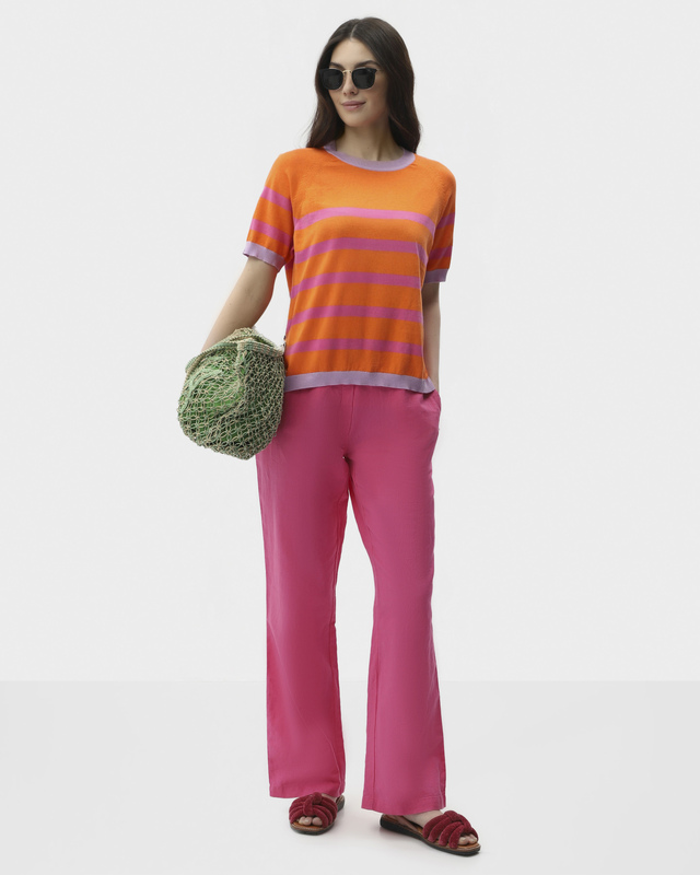 Брюки из смеси льна и хлопка