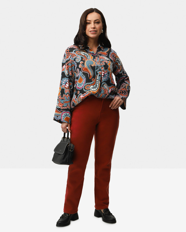 Прямые джинсы Emily из утепленного стретч-денима