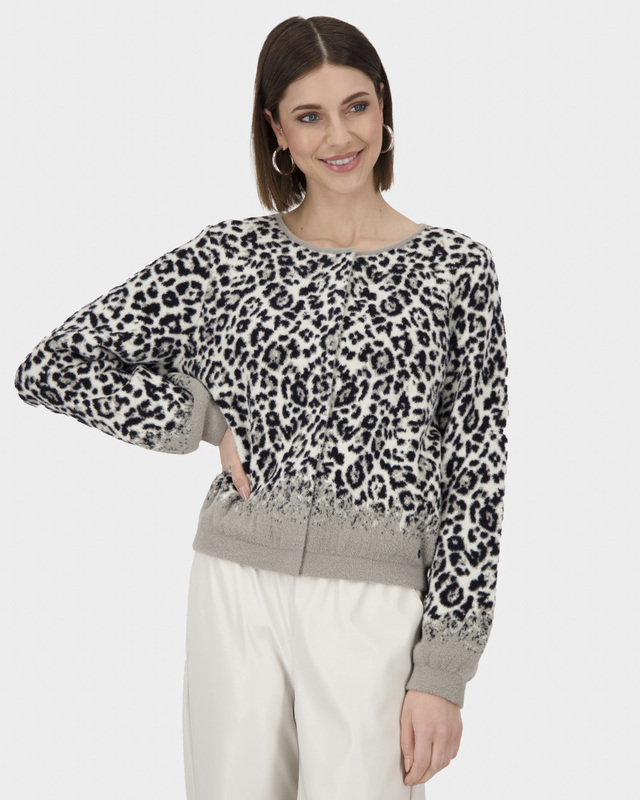 Кардиган с леопардовым принтом