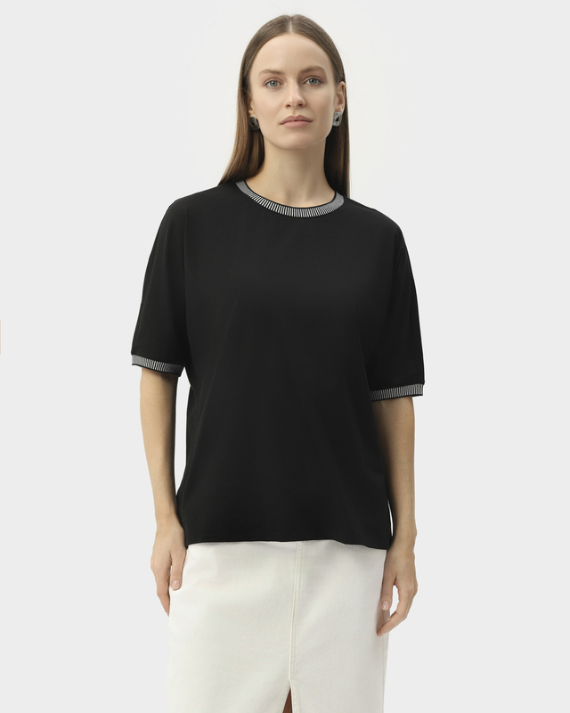 Блузка из мягкого модала и натурального хлопка