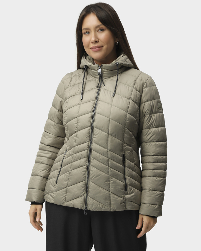 Куртка с трикотажными манжетами и съемным капюшоном