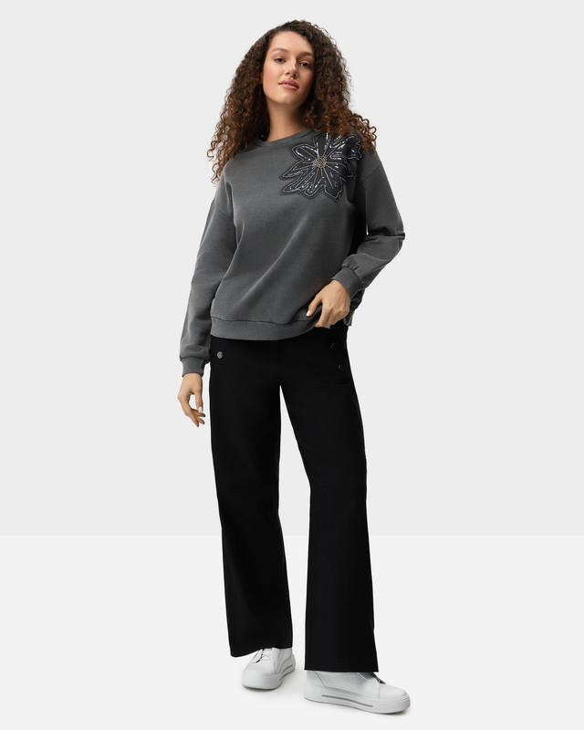 Брюки прямого кроя с вискозой в составе