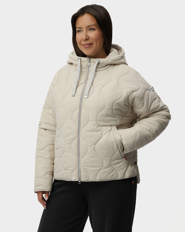 Стеганая куртка Best Royality с несъемным капюшоном и боковыми карманами