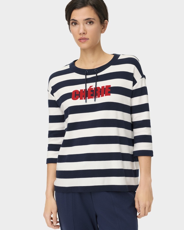 Свитшот в полоску из 100% хлопка