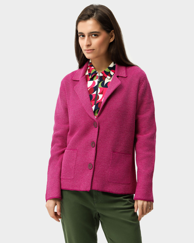 Вязаный блейзер приталенного кроя