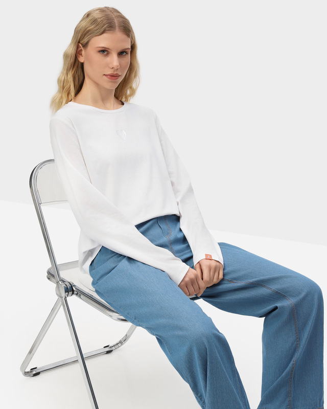 Лонгслив из эластичного хлопка