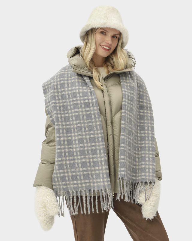 Комплект: палантин, шляпа, варежки