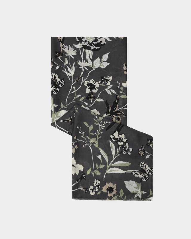 Палантин из шерсти и вискозы