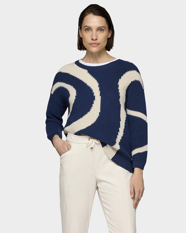 Пуловер с хлопком в составе