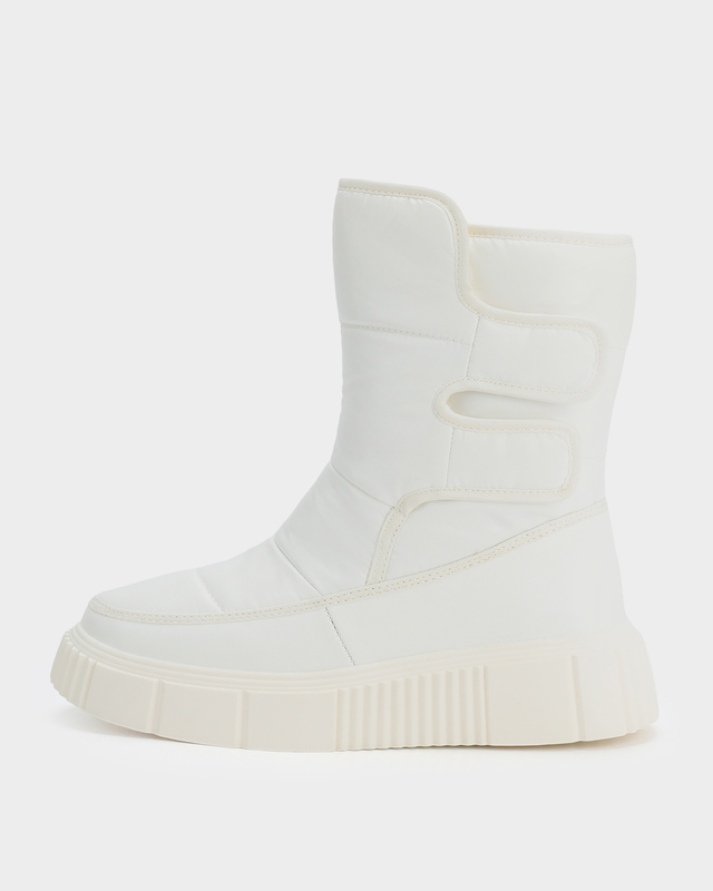 Ботинки-дутики с молнией и застежкой-велкро на нескользящей подошве