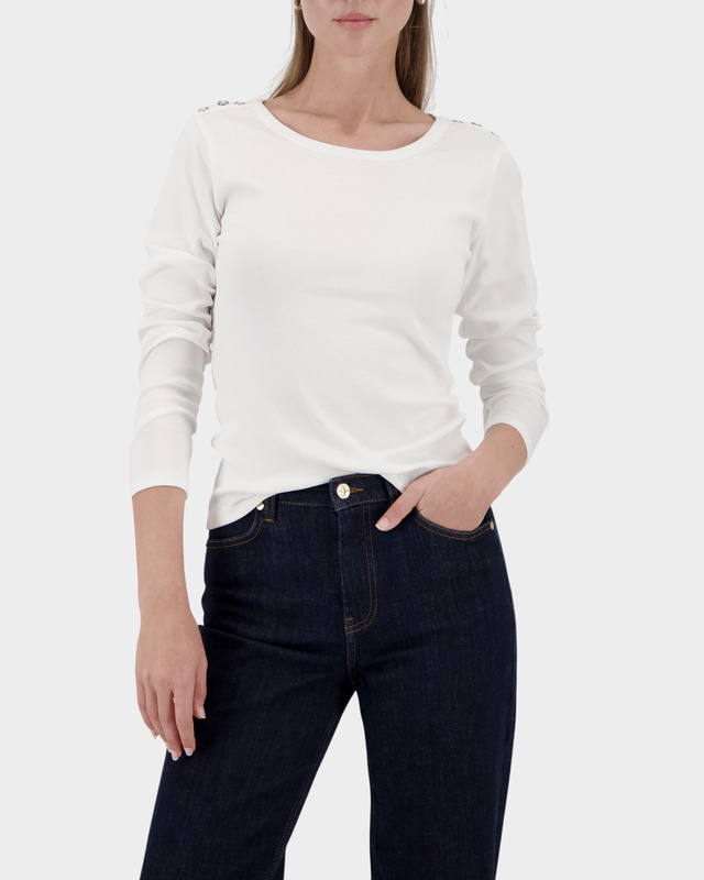 Лонгслив из эластичного хлопка