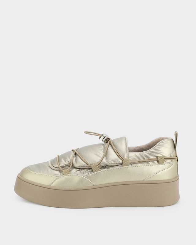 Непромокаемые дутики-полуботинки на эластичной шнуровке с фиксатором