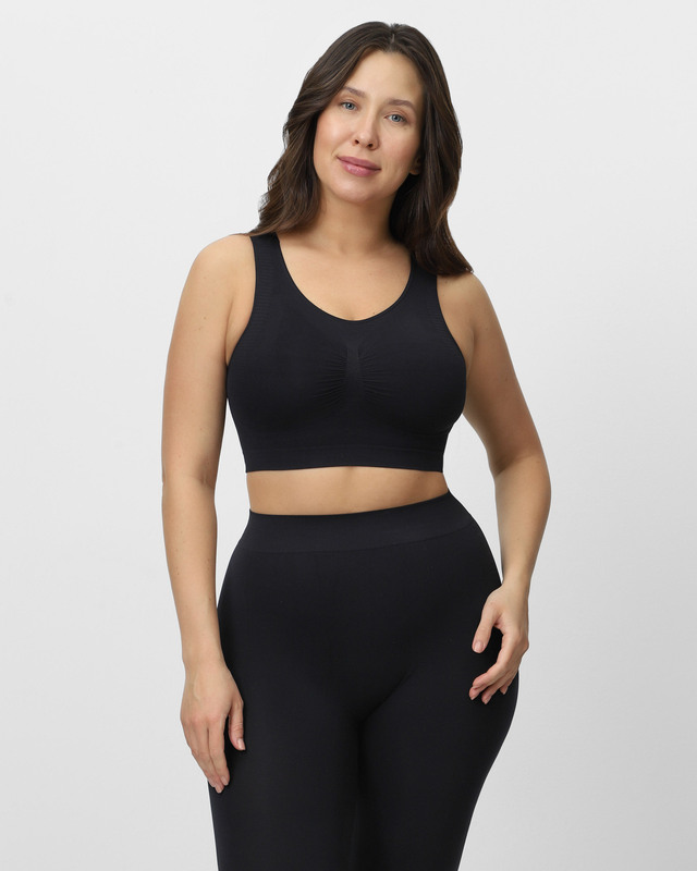 Корректирующее бюстье без косточек с сильной степенью поддержки