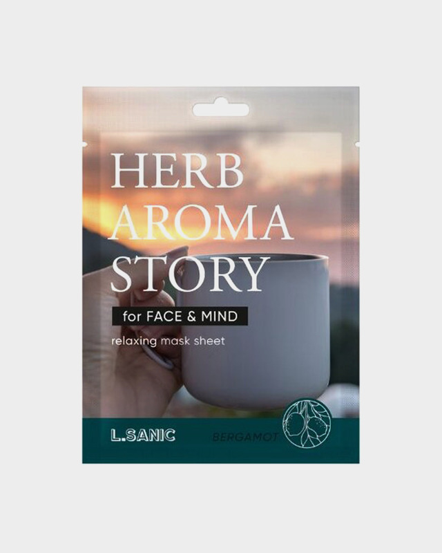 Тканевая маска Herb Aroma Story с экстрактом бергамота и эффектом ароматерапии 25 мл 199₽