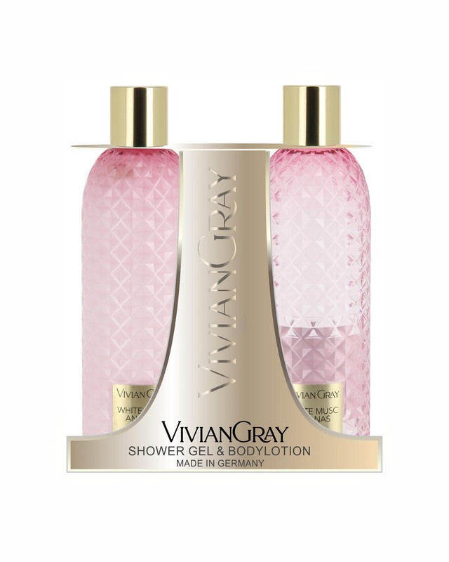 Набор White Musc & Ananas: гель для душа и крем для тела, 2х300 мл