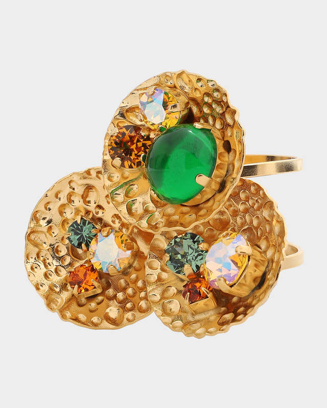 Кольцо с кристаллом