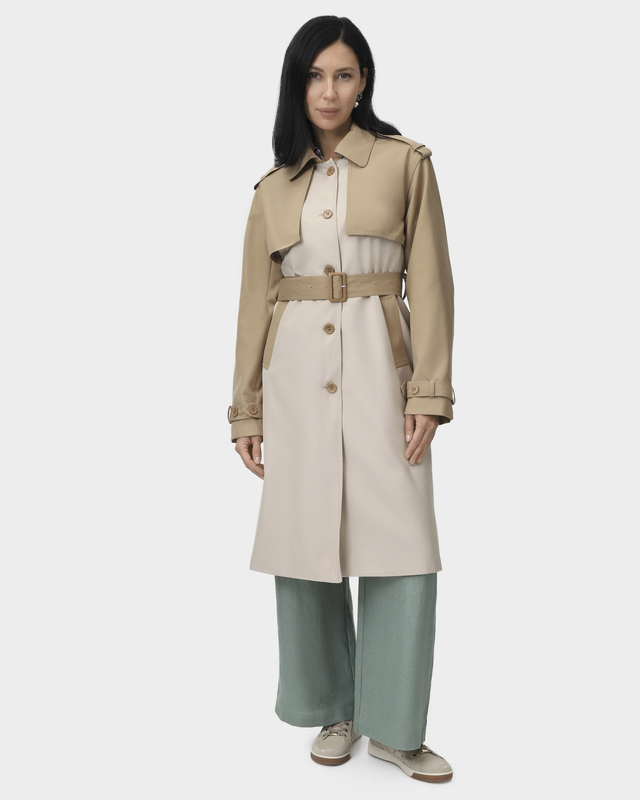 Тренч из водоотталкивающего материала