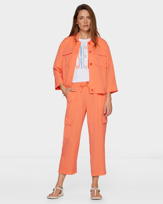 Брюки карго с эластичным поясом на кулиске