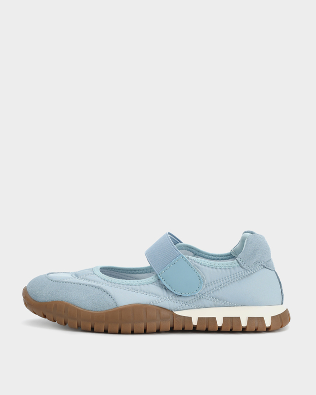 Балетки из мягкого текстиля и замши с ремешком-велкро 5490₽