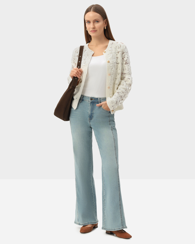 Джинсы с рельефными швами