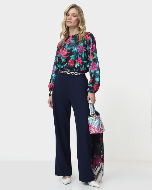 Брюки с эластичной вставкой на поясе