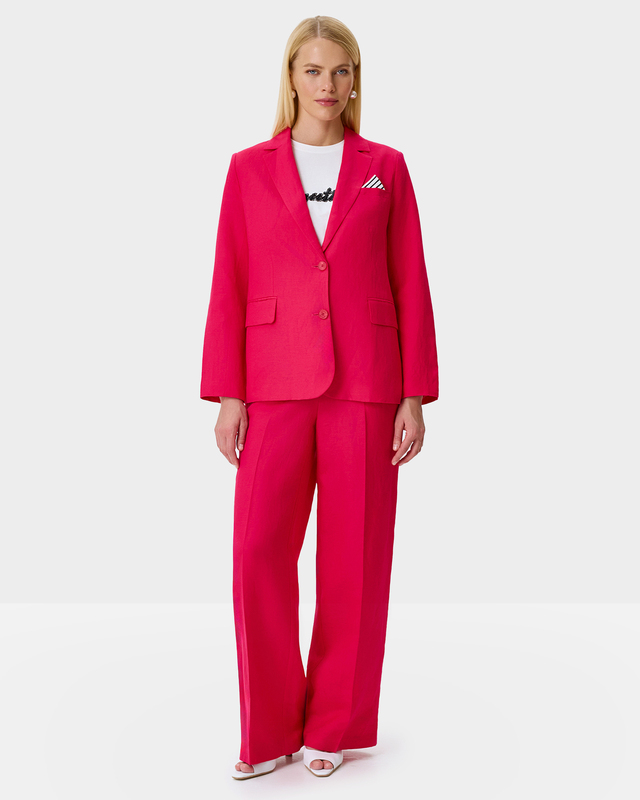 Брюки из вискозы и льна