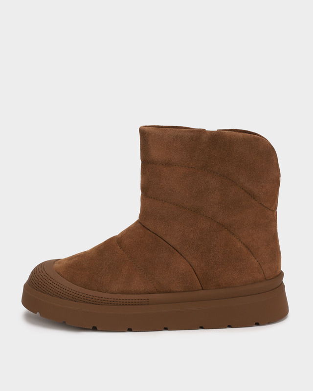 Стеганые полусапоги из натуральной замши 4990₽