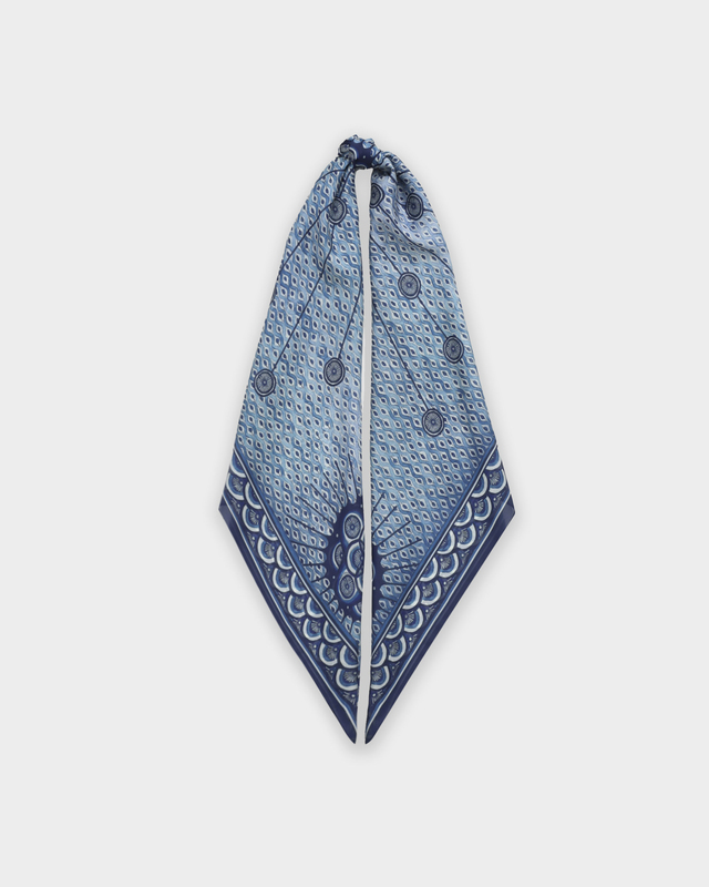 Платок с эффектом вареного денима