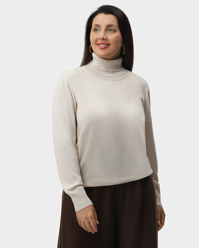 Водолазка из легкой смесовой пряжи