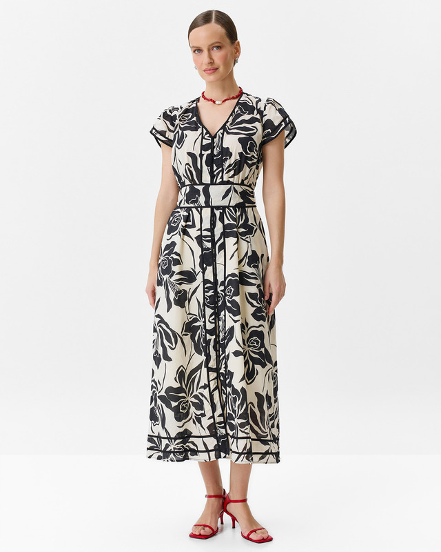 Платье миди из 100% хлопка