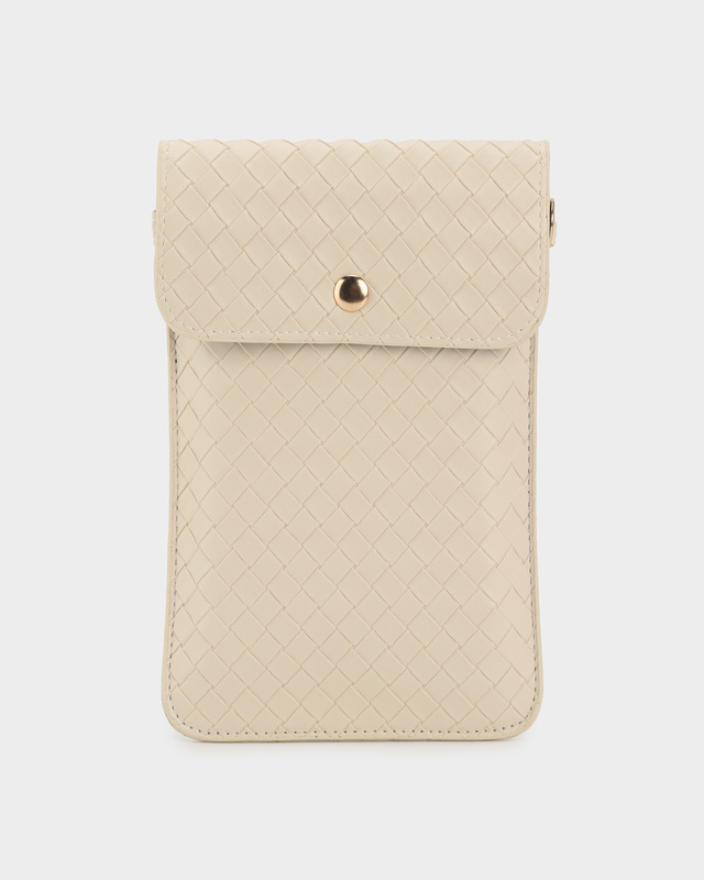 Сумка для телефона плетеной фактуры