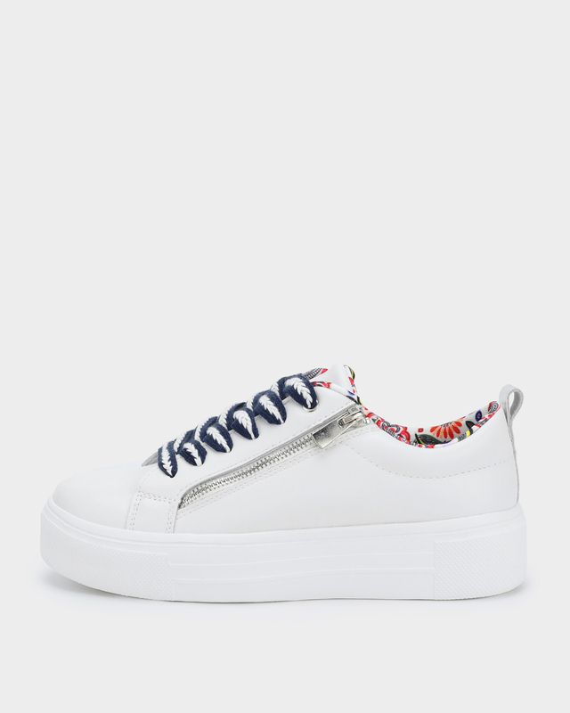 Кожаные кеды на высокой легкой подошве