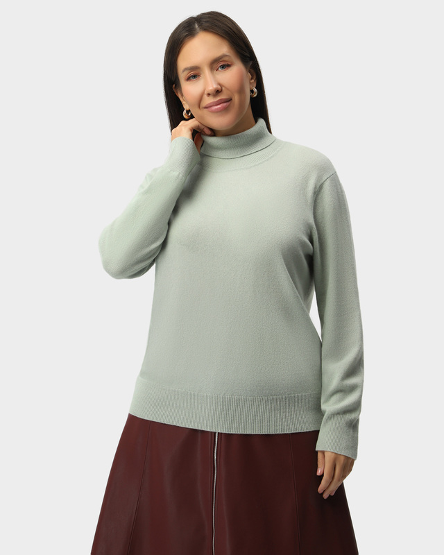 Водолазка прямого кроя из 100% кашемира