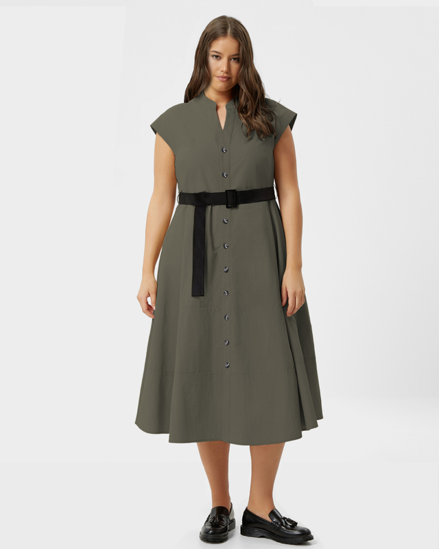 Платье А-силуэта с поясом в комплекте