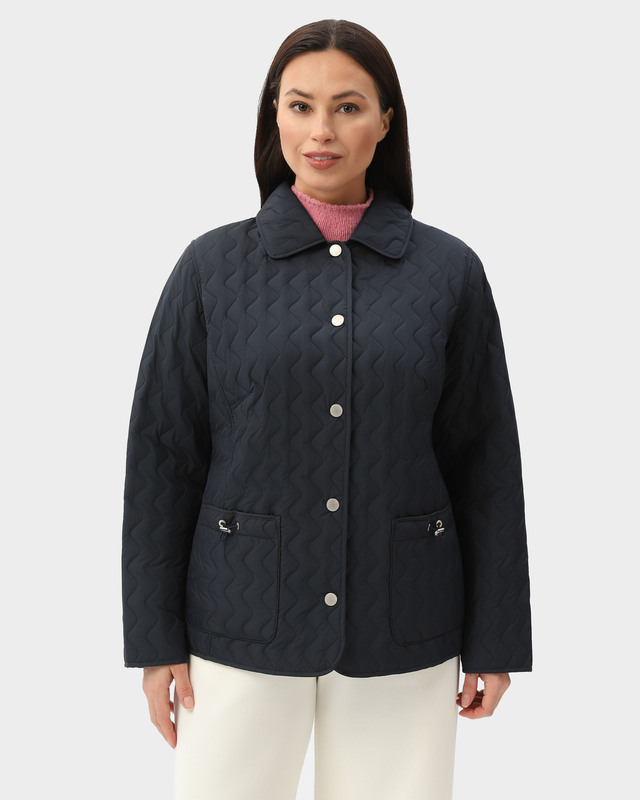 Двухсторонняя куртка с зигзагообразной стежкой