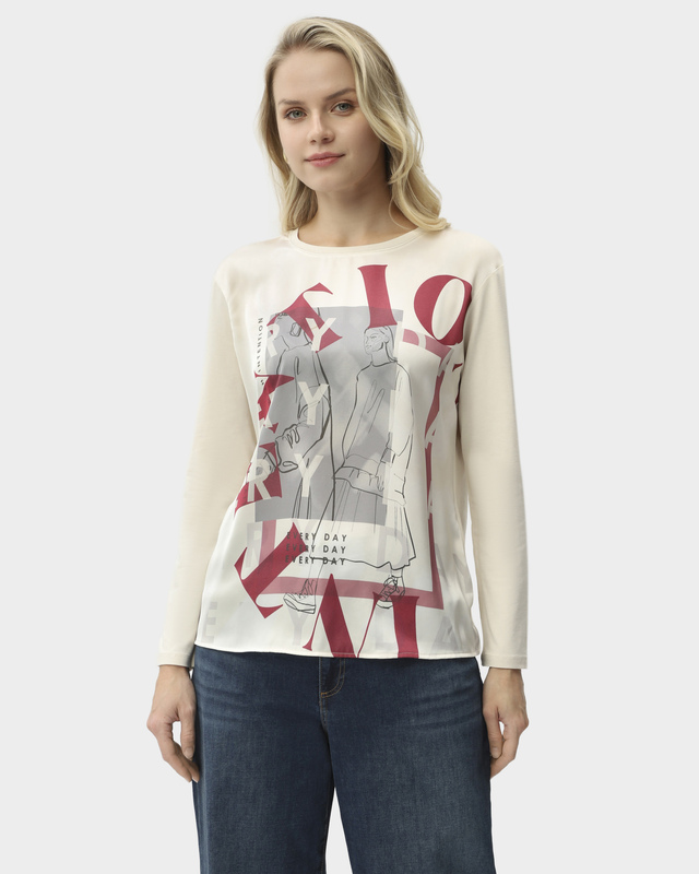 Лонгслив прямого кроя из вискозы