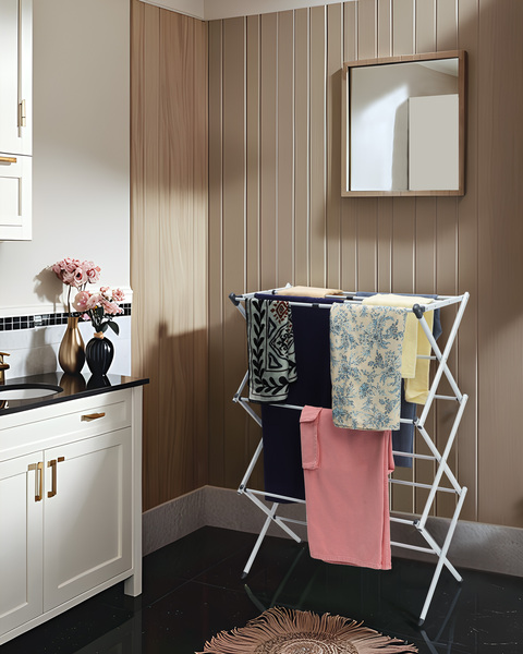 Сушилка для белья раздвижная напольная Clever 187519 купить за