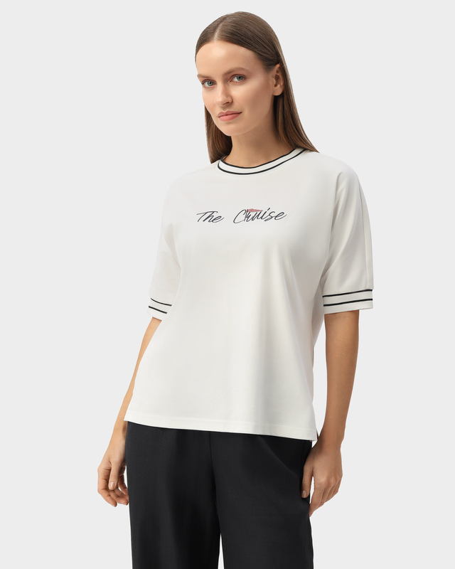 Хлопковая футболка с принтом