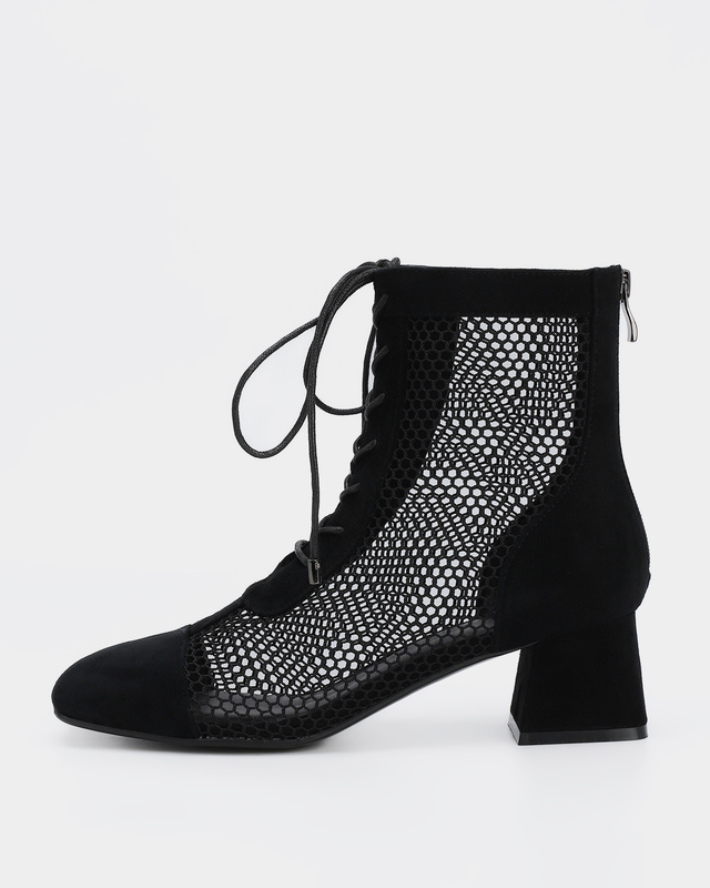 Ботильоны из бархатистой замши