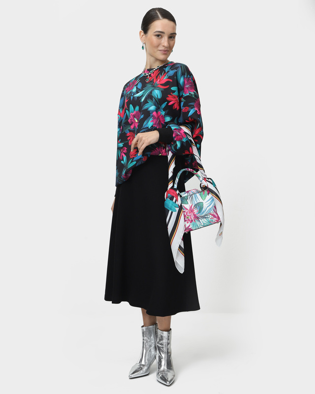 Миди-юбка с эластичным поясом