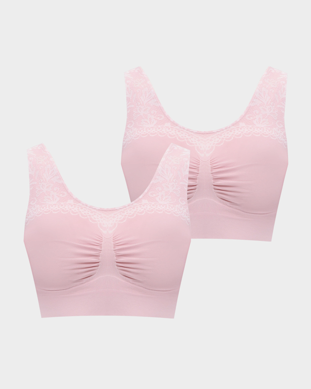 Комплект из двух корректирующих бюстье с жаккардовым кружевным дизайном