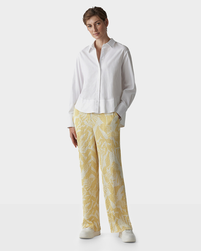 Брюки прямого кроя с тропическим принтом