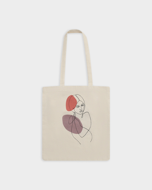 Текстильная сумка-шопер с принтом