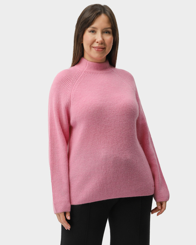 Однотонный свитер с шерстью альпака в составе